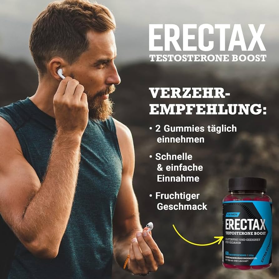 1er ERECTAX Fruchtgummis hochdosiert - Premium Lustpillen für den aktiven Mann - innovativer Männer Complex mit Ashwagandha KSM-66 - natürliche Formel für männliche Lust - vegan Men Supplement : Amazon.de: Drogerie & Körperpflege 1er ERECTAX Fruchtgummis hochdosiert - Premium Lustpillen für den aktiven Mann - innovativer Männer Complex mit Ashwagandha KSM-66 - natürliche Formel für männliche Lust - vegan Men Supplement : Amazon.de: Drogerie & Körperpflege